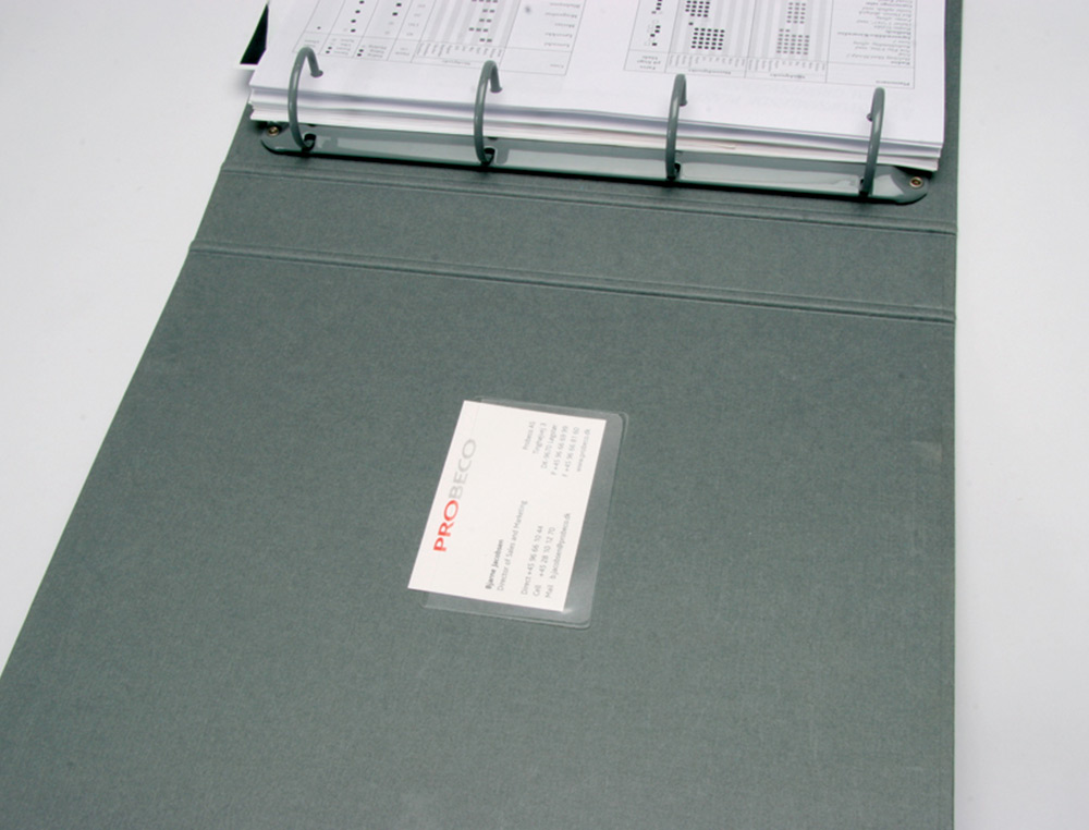 BOLSA AUTOADESIVA Q-CONNECT PARA CARTOES DE VISITA 60X95MM PACK DE 10 UNIDADES
