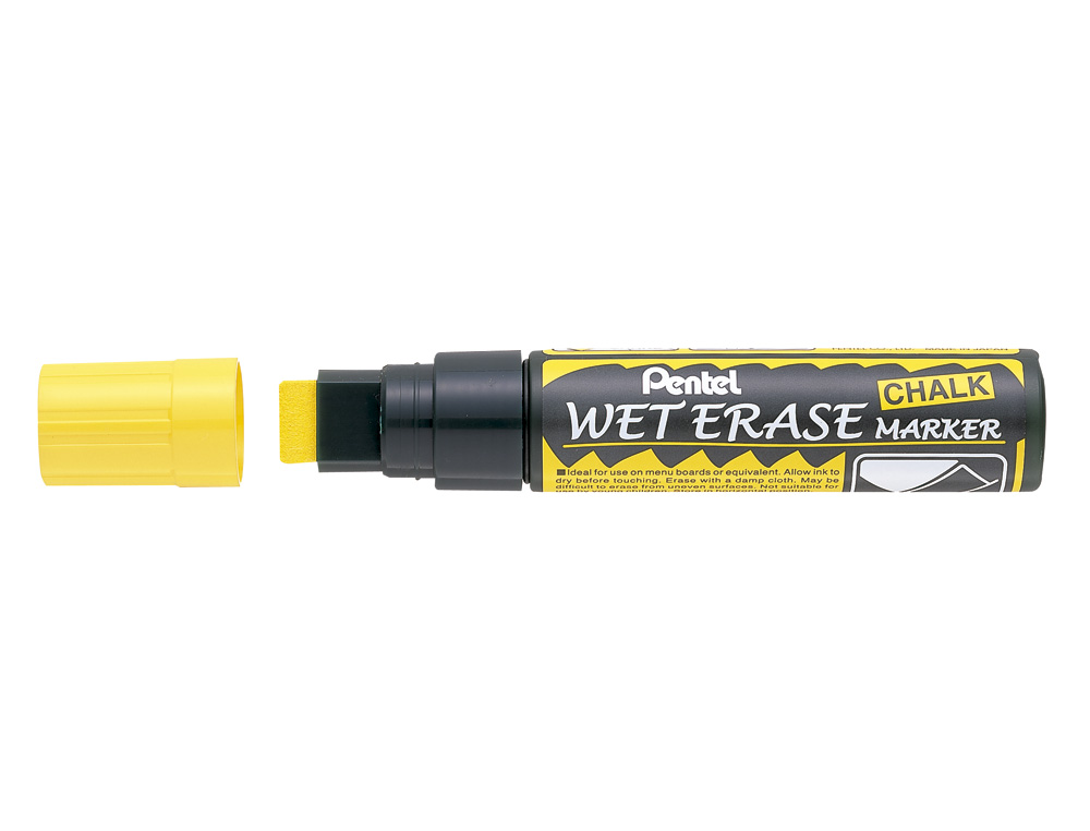 MARCADOR PENTEL GIZ SMW56 WET ERASE AMARELO