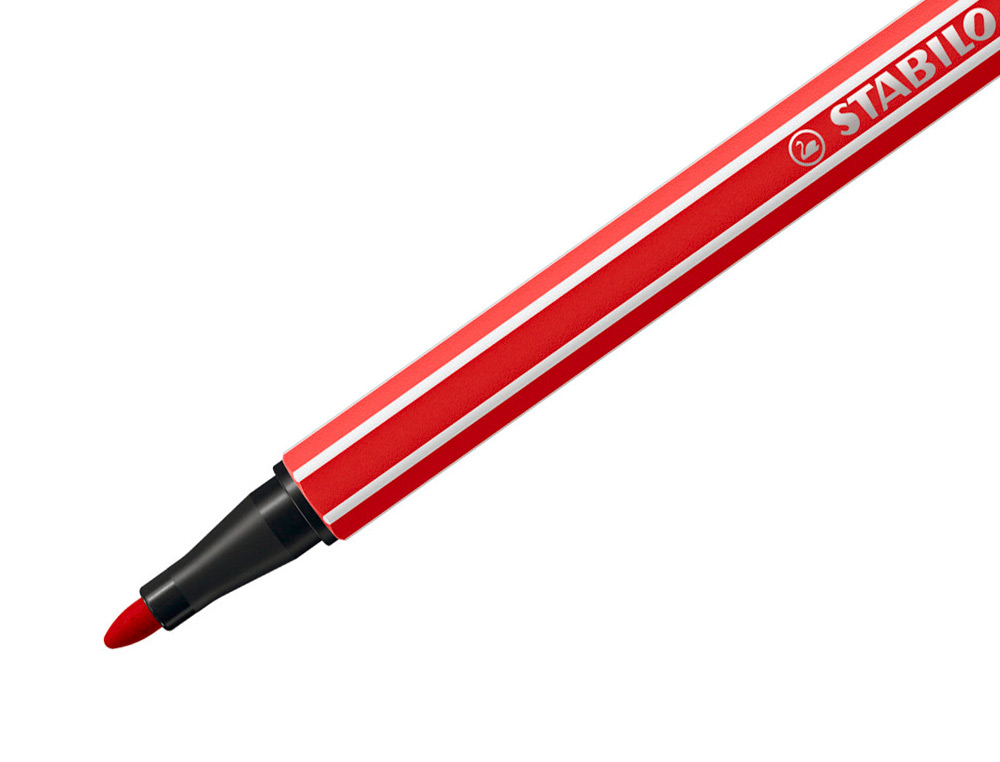 MARCADOR STABILO AGUARELAVEL PEN 68 VERMELHO CARMIM 1 MM
