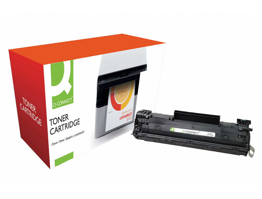 TONER Q-CONNECT COMPATIVEL HP CB436A LASERJET /P1505N/M1120MFP/M1522MFP/MFP -2.000PAG