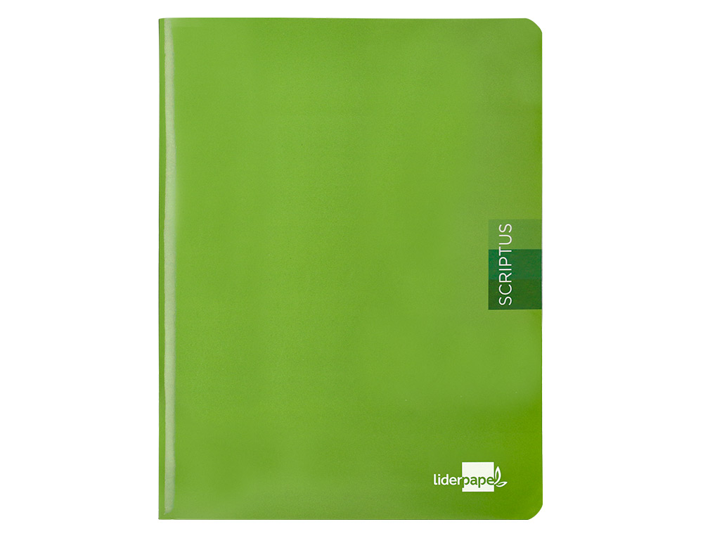 CADERNO ESCOLAR LIDERPAPEL SCRIPTUS 48 F DIN A5 QUADRICULADO 4 MM CAPA VERDE PAPEL 90 GR