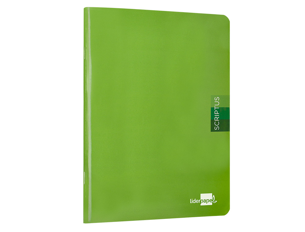 CADERNO ESCOLAR LIDERPAPEL SCRIPTUS 48 F DIN A5 QUADRICULADO 4 MM CAPA VERDE PAPEL 90 GR