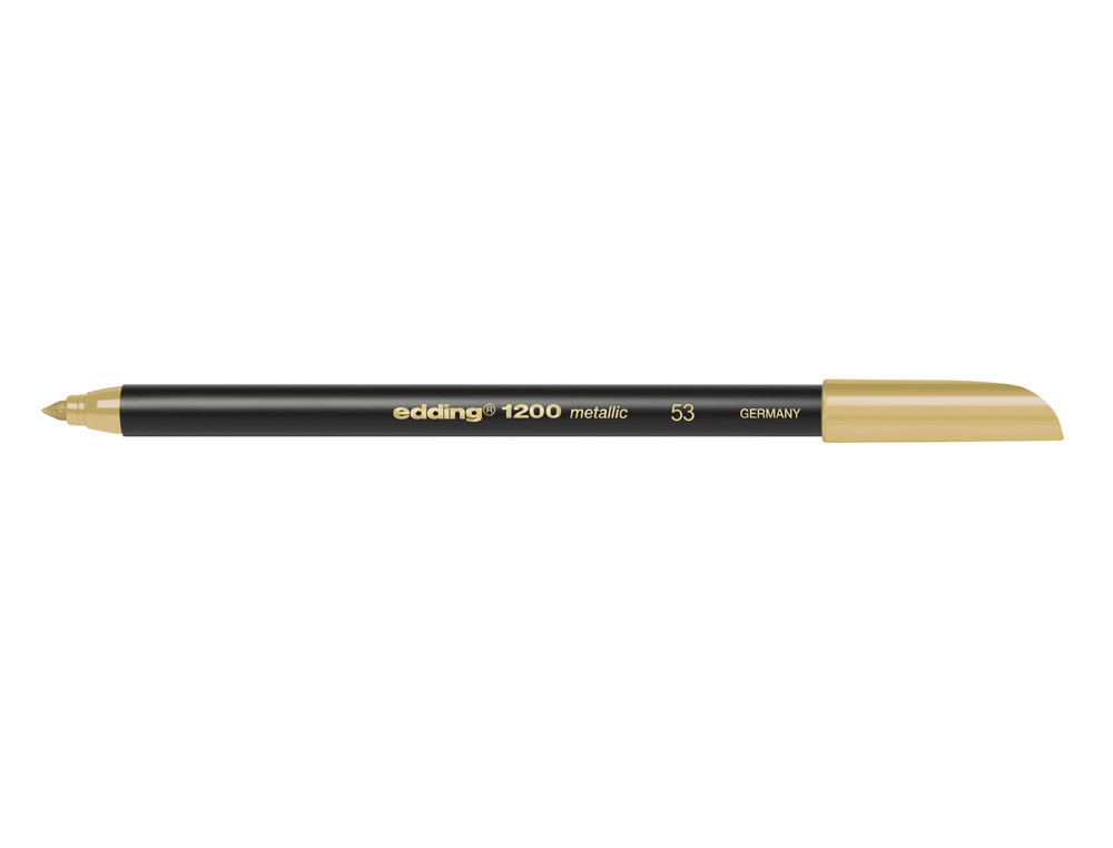 MARCADOR EDDING 1200 PONTA DE FIBRA REDONDA TRACO 1-3 MM N.53 OURO