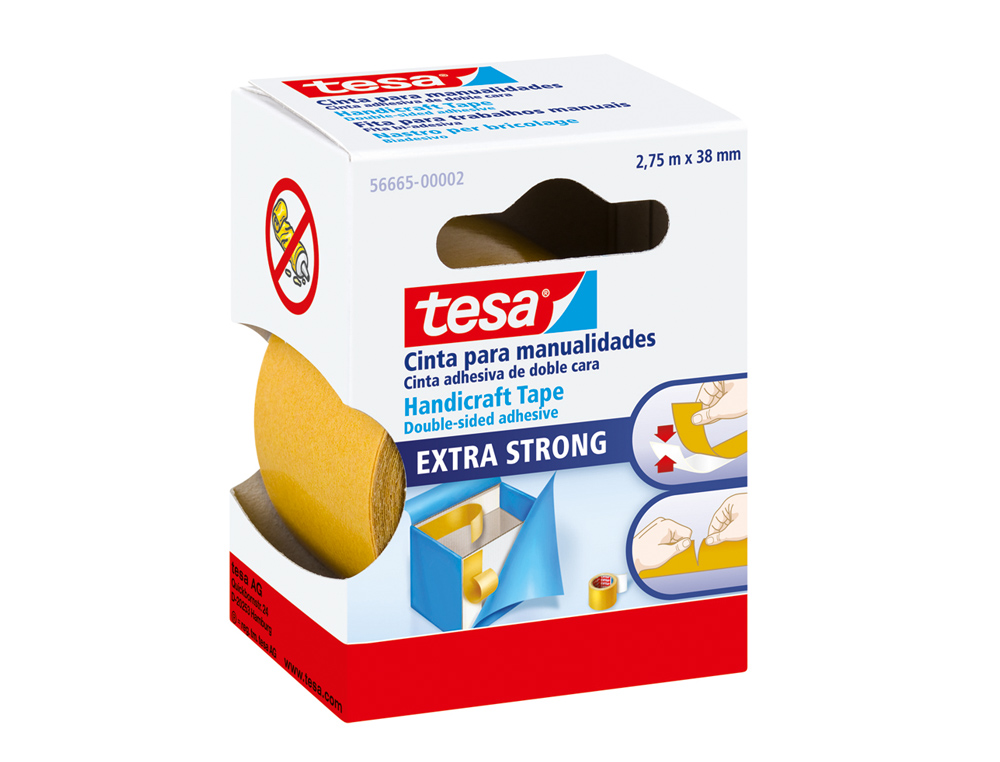 FITA DUPLA FACE TESA FILM MANUALIDADES 2,75MT X38MM
