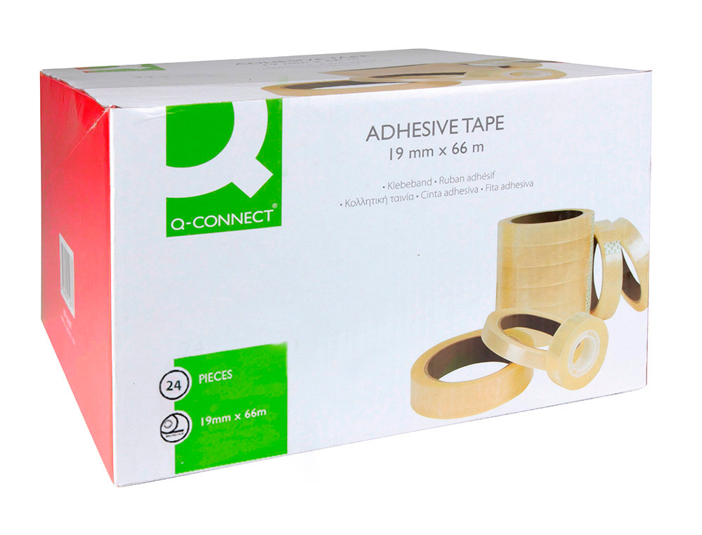 FITA ADESIVA Q-CONNECT 66 MT X 19 MM ENCELOFANADA
