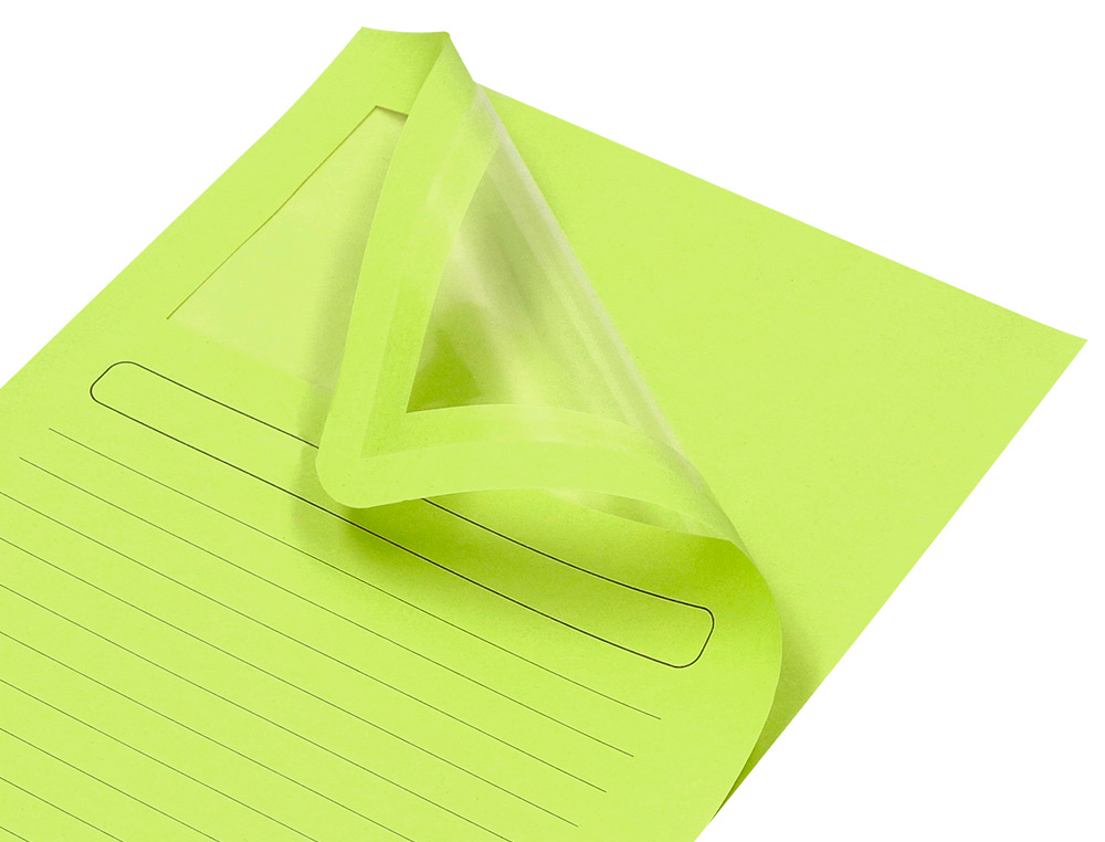 CLASSIFICADOR Q-CONNECT EM CARTOLINA DIN A4 VERDE COM JANELA TRANSPARENTE 120 GR