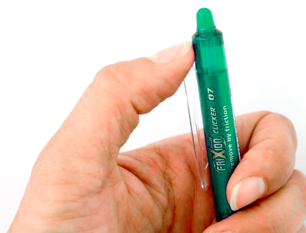 ESFEROGRAFICA PILOT FRIXION CLICKER APAGAVEL 0,7 MM COR VERDE