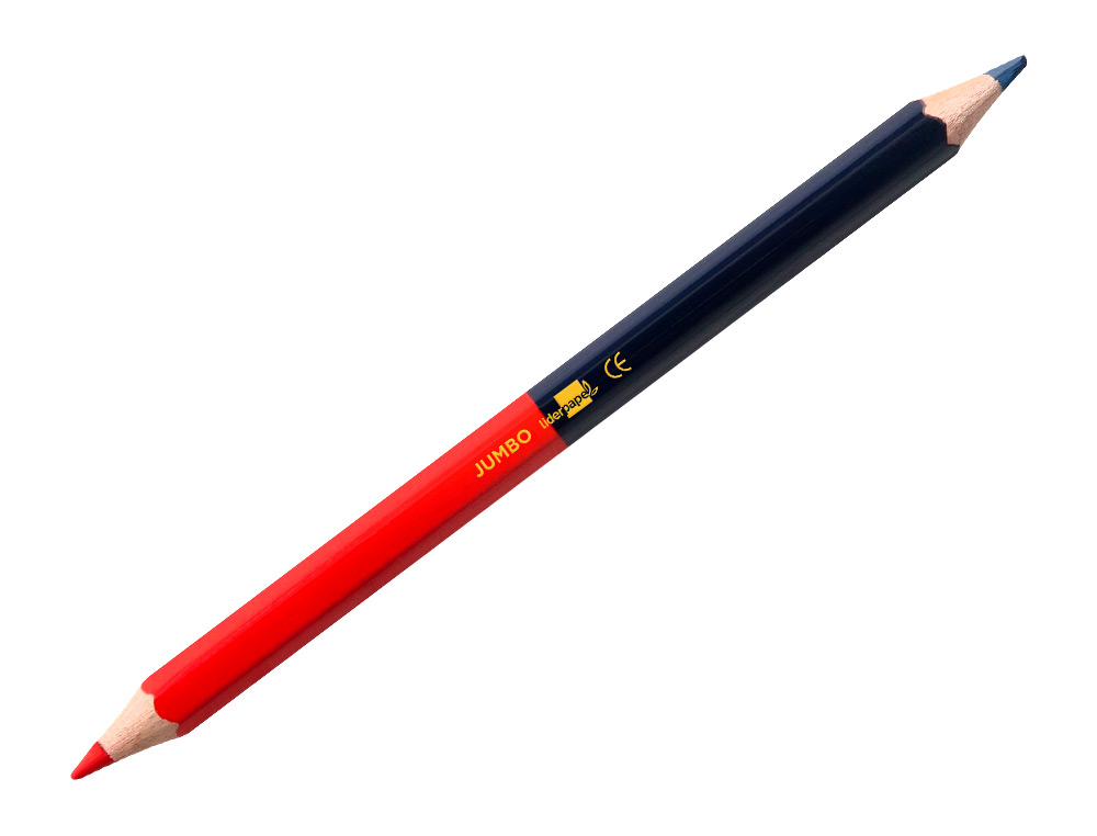 LAPIS DE CORES LIDERPAPEL BICOLOR JUMBO
