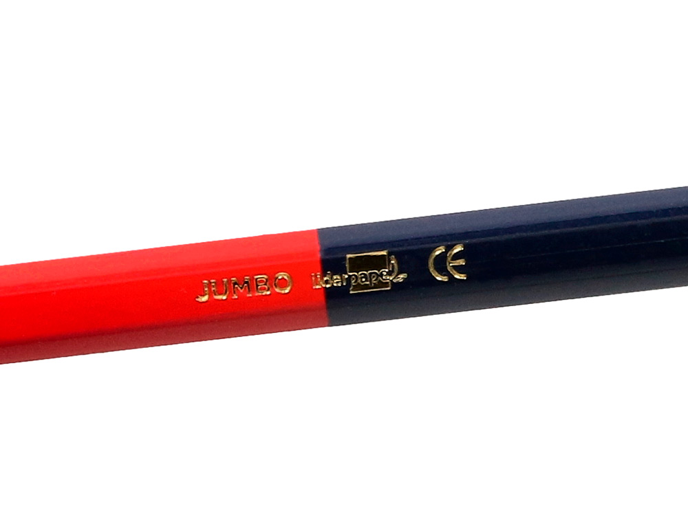 LAPIS DE CORES LIDERPAPEL BICOLOR JUMBO