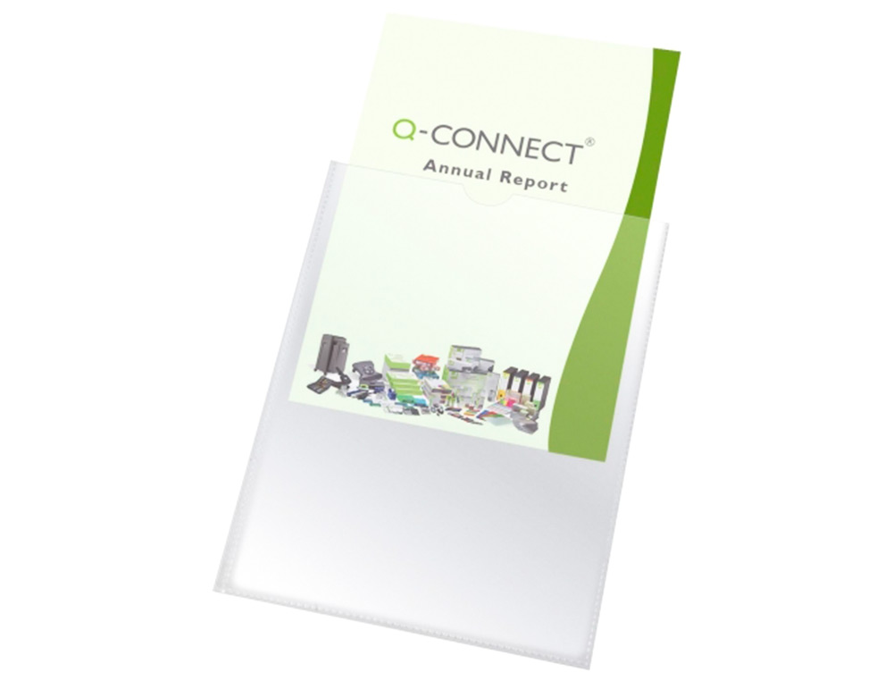 BOLSA CATALOGO Q-CONNECT DIN A7 150 MICRONS PVC TRANSPARENTE 74 X 105 MM