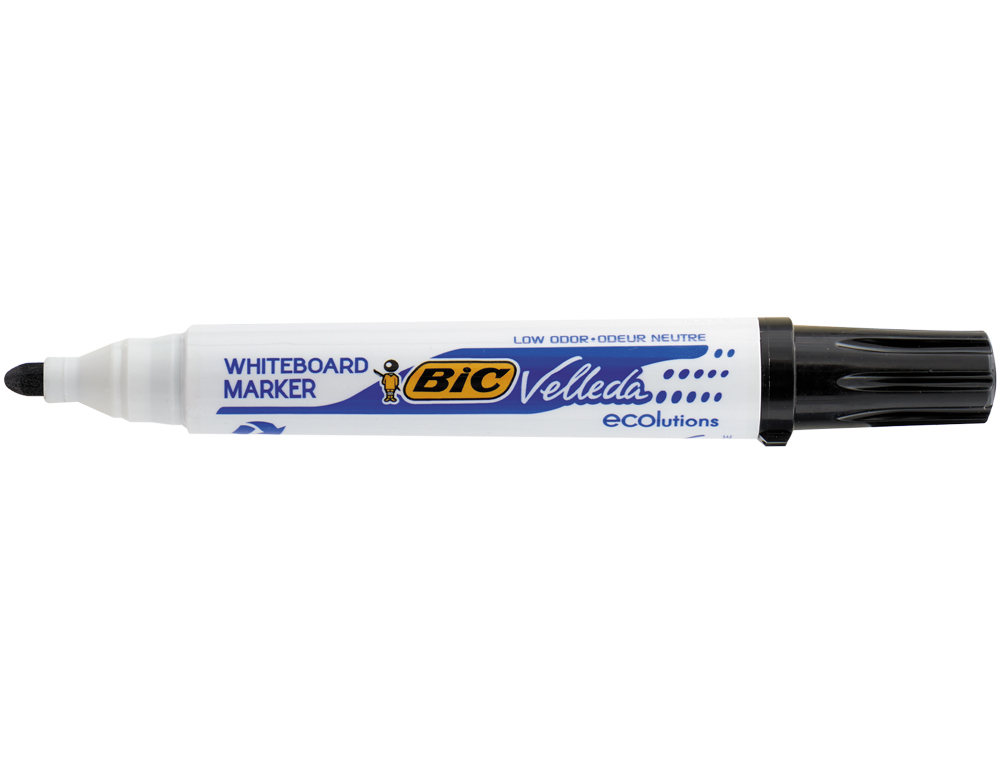 MARCADOR BIC VELLEDA PARA QUADRO BRANCO COR PRETO PONTA REDONDA 1,3 MM