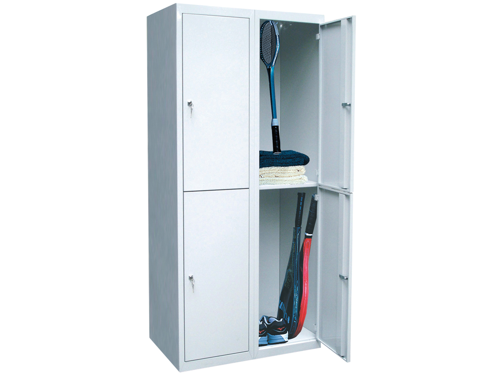 ARMARIO METALICO AR STORAGE 50X180X40 CM 2 PORTAS COM CHAVE COR CINZA INICIAL