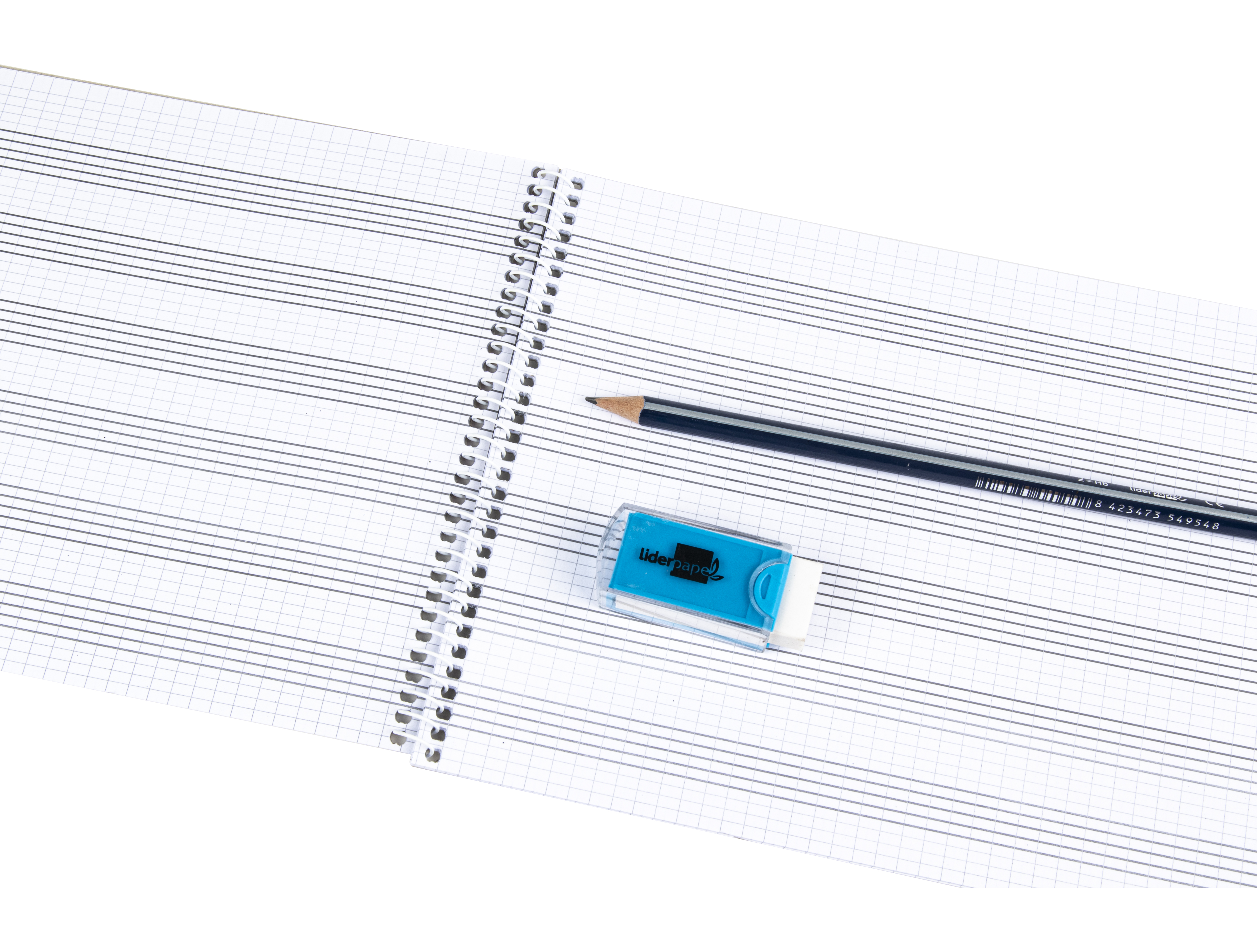 CADERNO DE MUSICA LIDERPAPEL PENTAGRAMA PAUTADO 2,5MM QUARTO 20 FOLHAS 10G/M2
