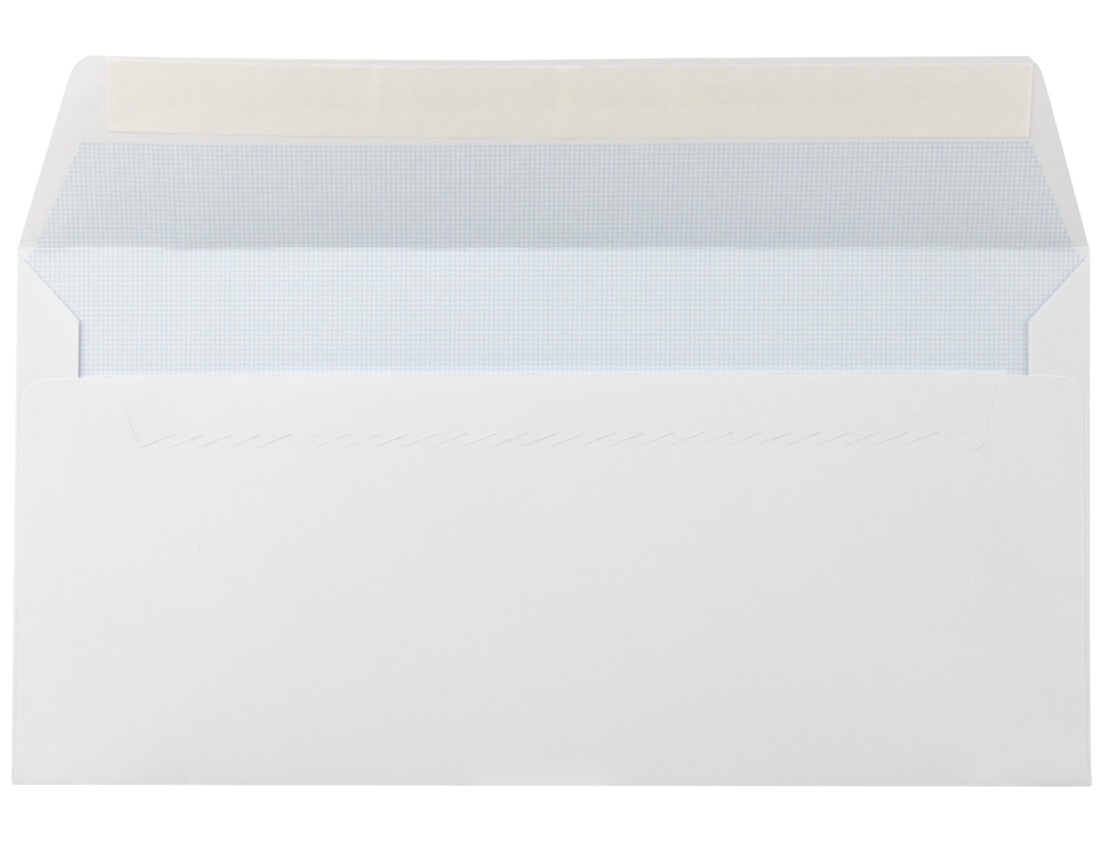 ENVELOPE LIDERPAPEL N.5 AMERICANO BRANCO 115X225 MM TIRA DE SILICONE PACK DE 25 UNIDADES