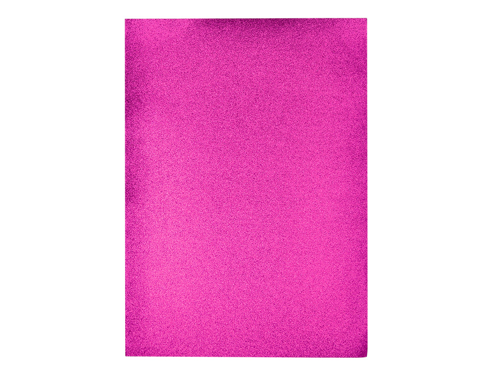 GOMA EVA COM PURPURINA BIODEGRADAVEL LIDERPAPEL 50X70CM 60 GR ESPESSURA 2 MM VIOLETA