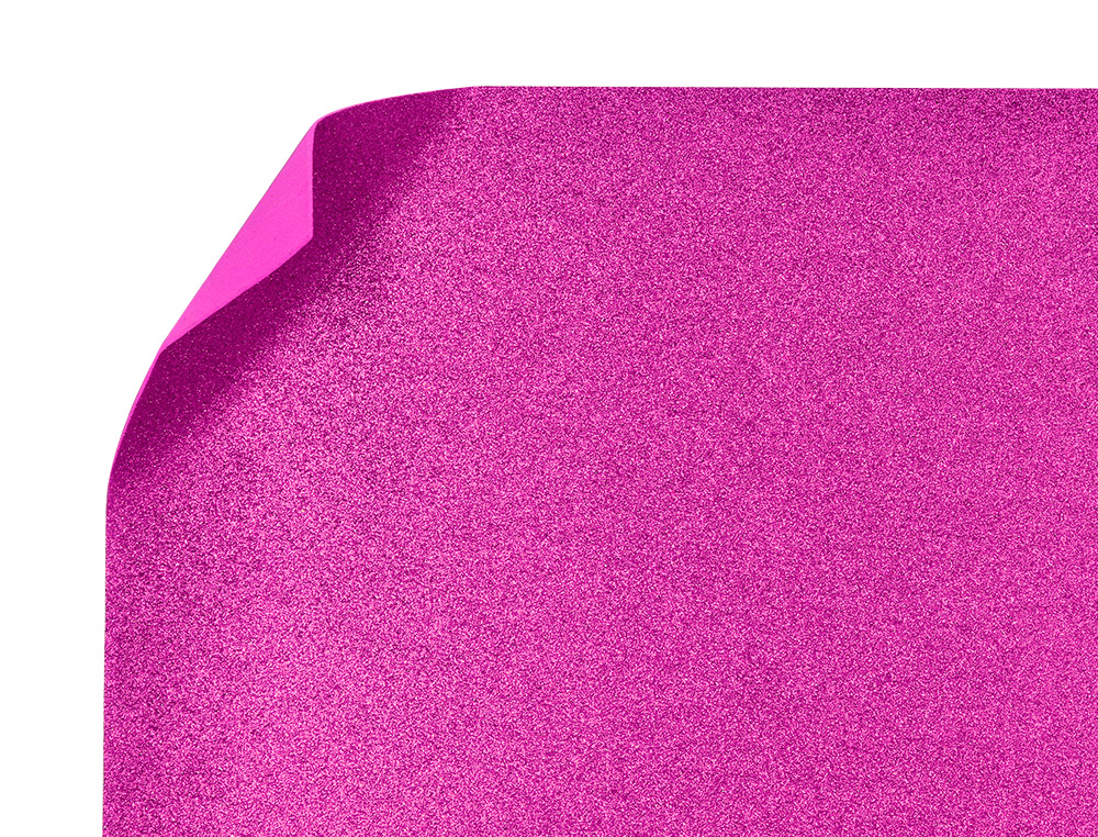 GOMA EVA COM PURPURINA BIODEGRADAVEL LIDERPAPEL 50X70CM 60 GR ESPESSURA 2 MM VIOLETA