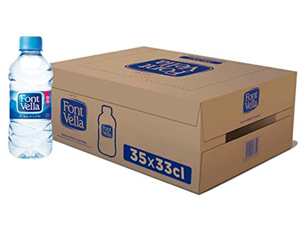 AGUA MINERAL NATURAL FONT VELLA GARRAFA DE 330ML