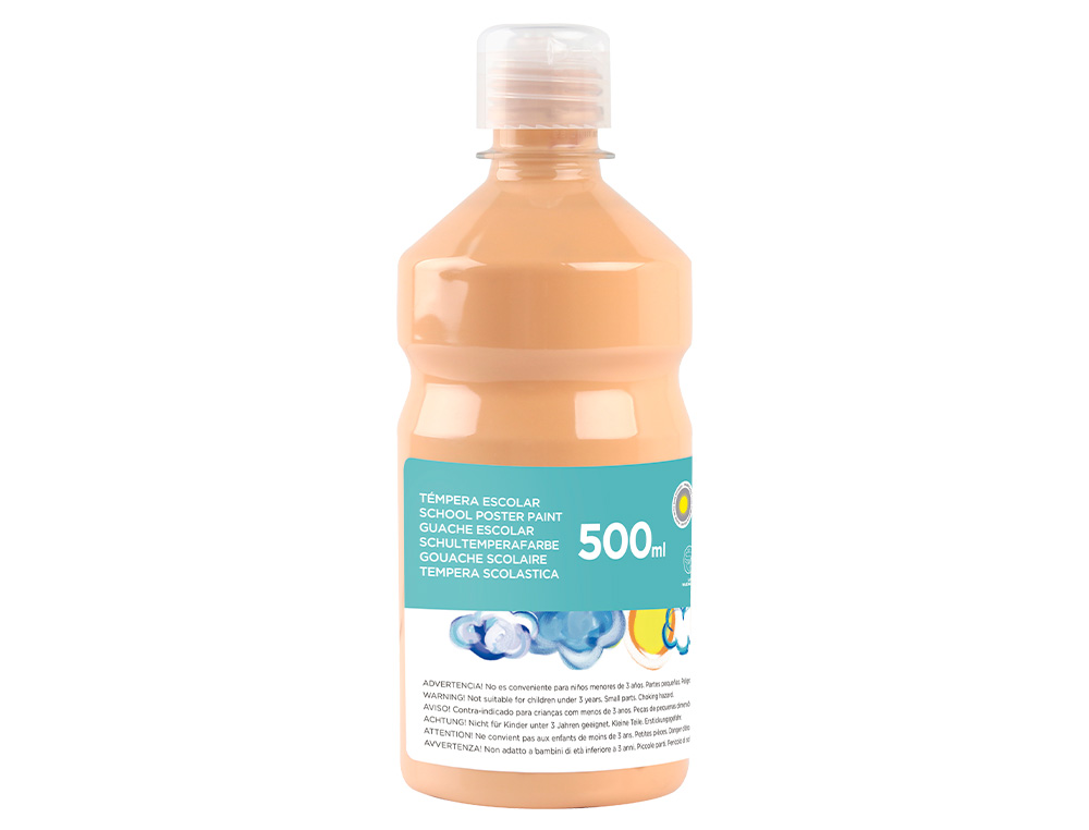 GUACHE ESCOLAR LIDERPAPEL 500 ML CARNE
