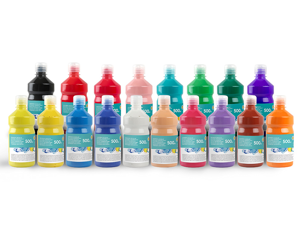 GUACHE ESCOLAR LIDERPAPEL 500 ML CARNE