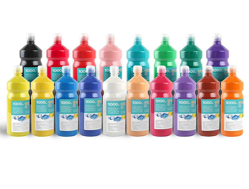 GUACHE ESCOLAR LIDERPAPEL 1000 ML VERMELHO