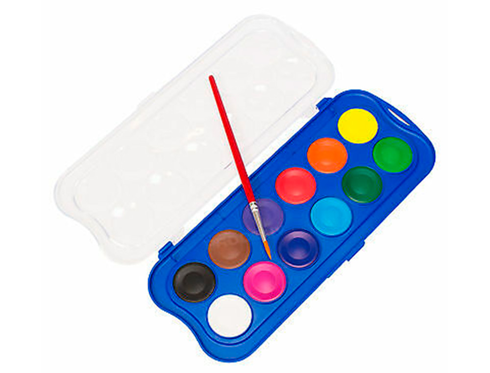 AGUARELA GIOTTO 12 CORES ESTOJO DE PLASTICO