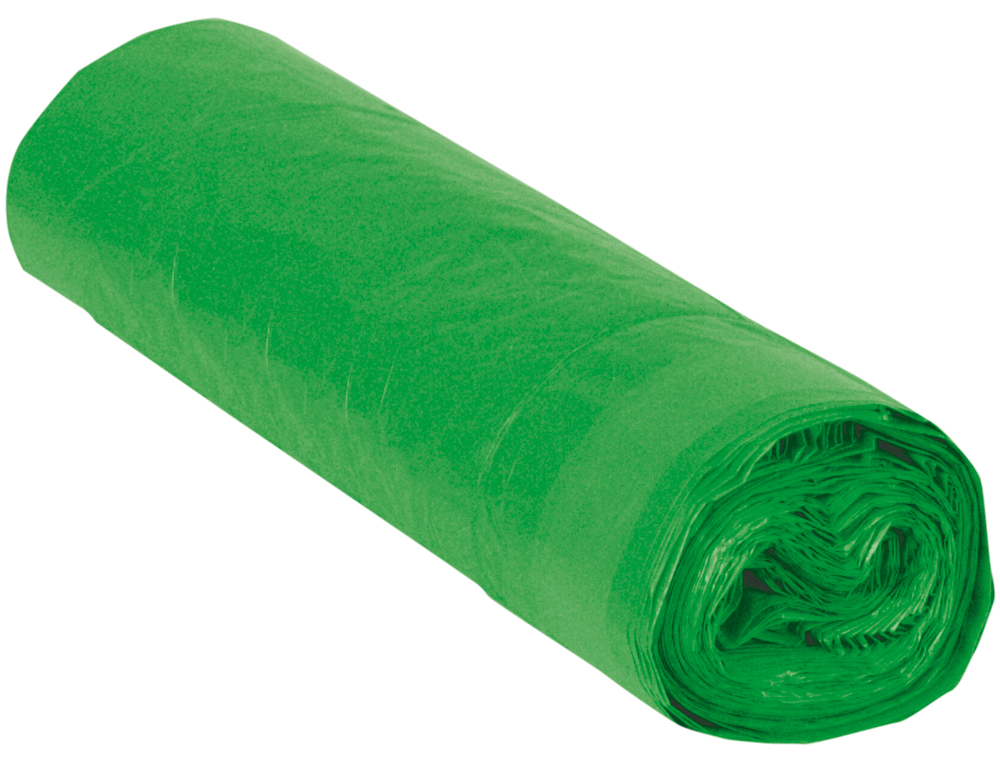 SACO DE LIXO INDUSTRIAL VERDE 85X105CM GALGA 110 ROLO DE 10 UNIDADES