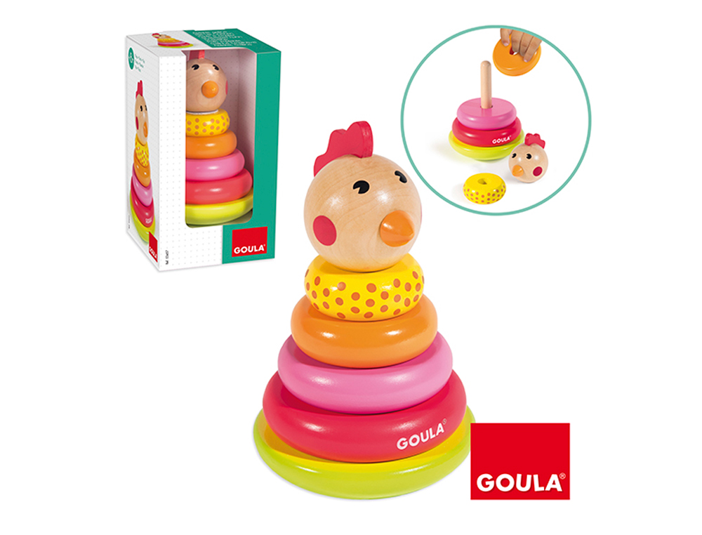 JOGO GOULA DIDATICO EMPILHAVEL GALINHA
