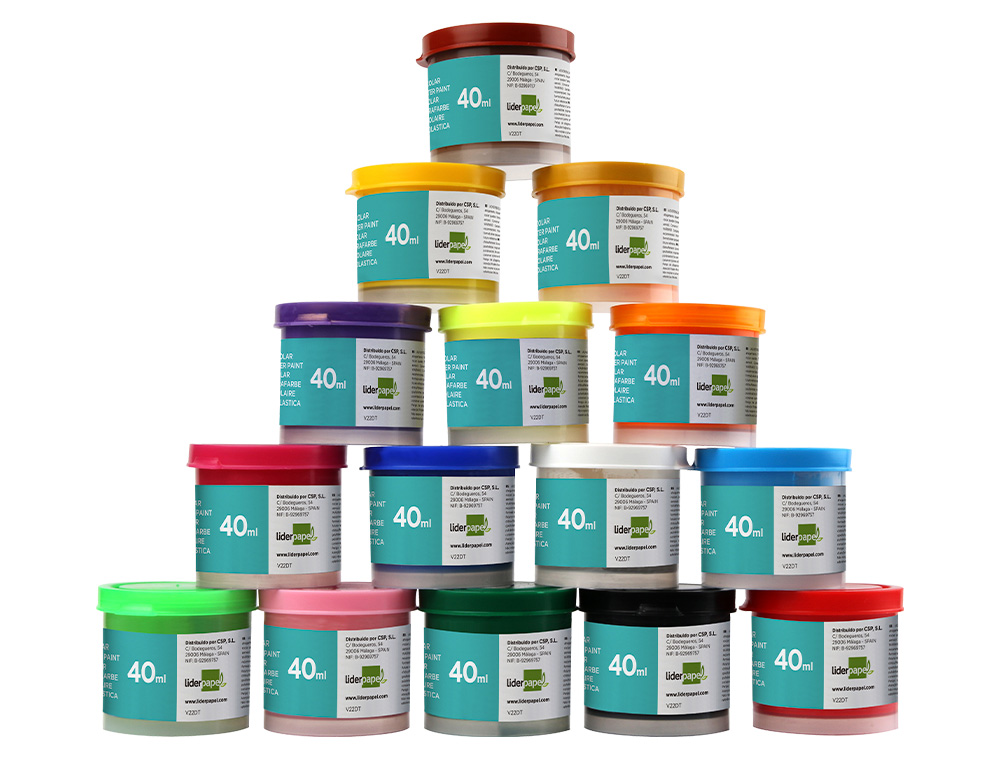 GUACHE LIDERPAPEL ESCOLAR 40 ML AMARELO