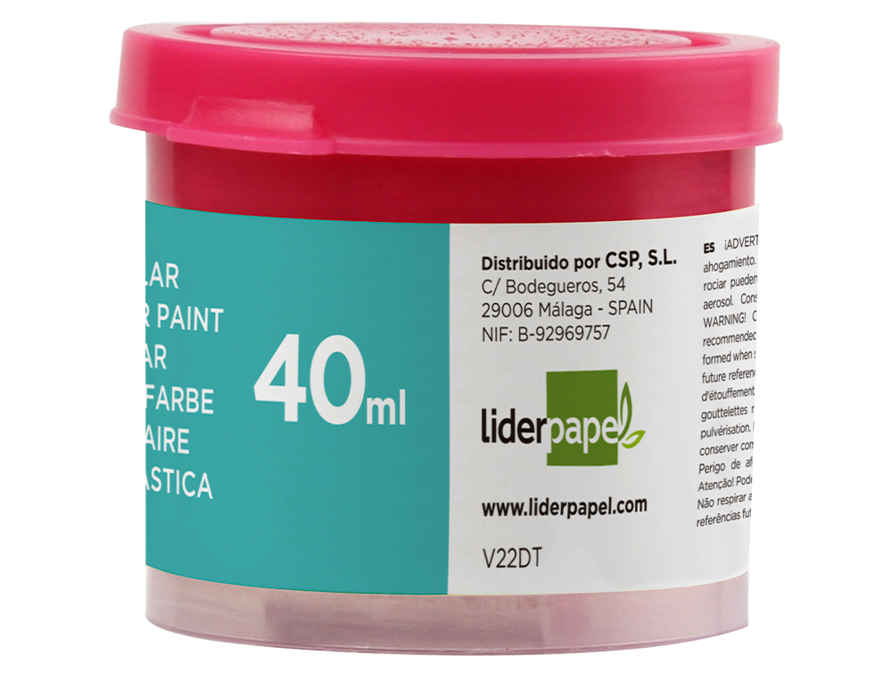 GUACHE LIDERPAPEL ESCOLAR 40 ML MAGENTA