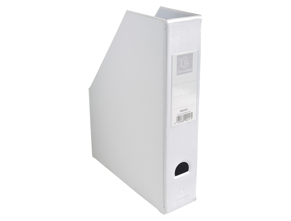 PORTA REVISTAS EXACOMPTA PVC LOMBADA 70MM COR BRANCO 230X310X70 MM