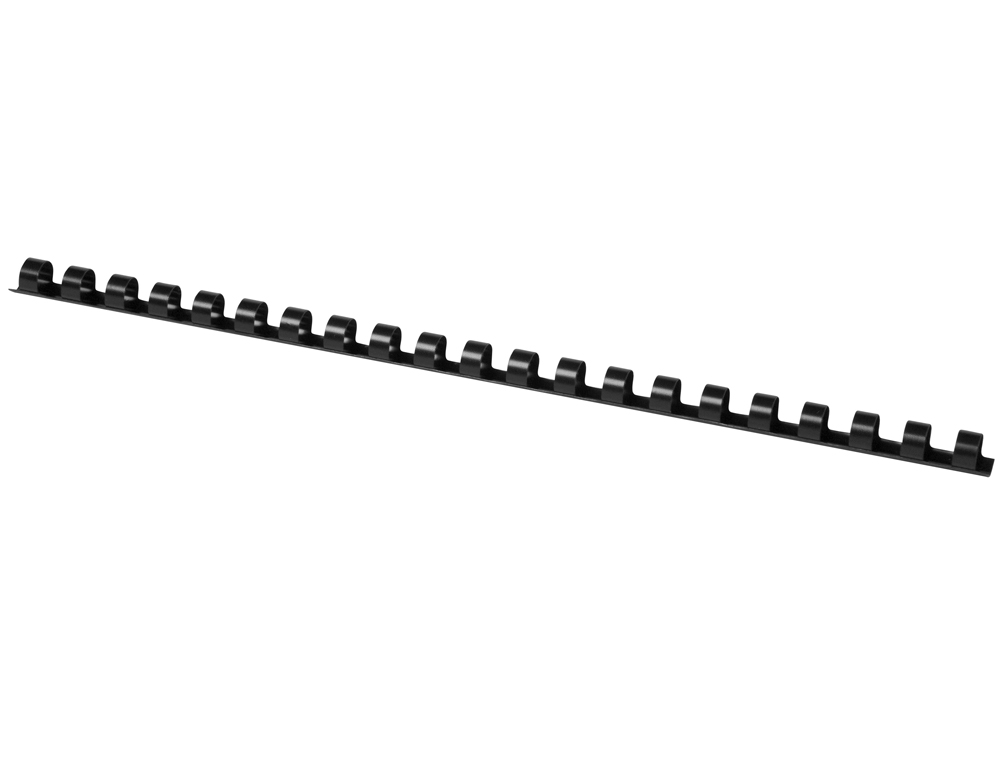 ESPIRAL Q-CONNECT REDONDA 10 MM PLASTICO PRETO CAPACIDADE 95 FOLHAS CAIXA DE 100 UNIDADES