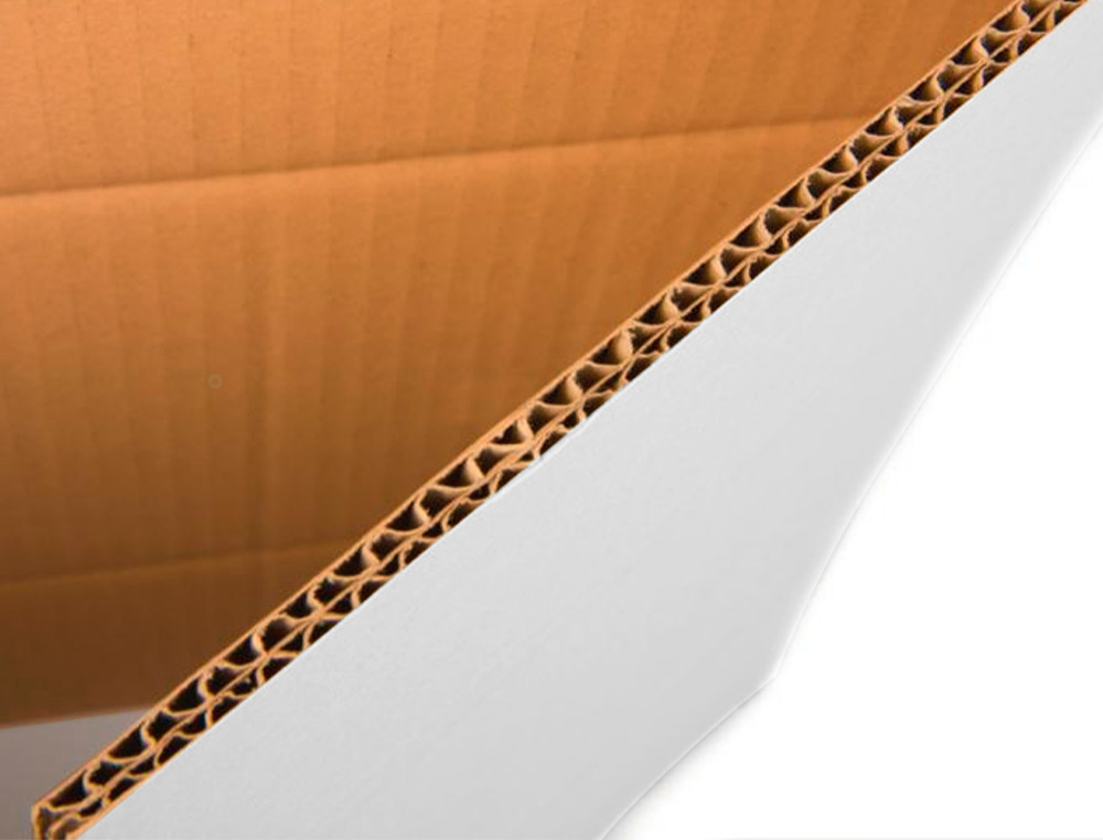 CAIXA PARA EMBALAR Q-CONNECT ANONIMA BRANCA REGULAVEL EM ALTURA DUPLO CANAL 450X280 MM