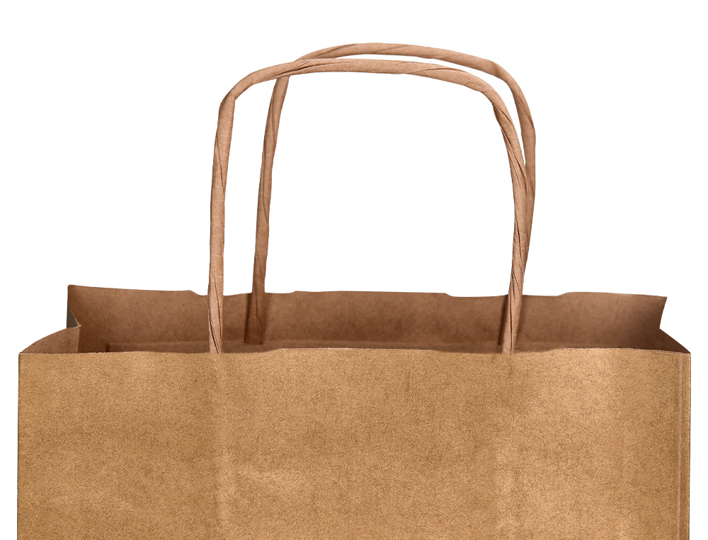 SACO DE PAPEL Q-CONNECT KRAFT NATURAL ASA RETORCIDA 270X120X360 MM