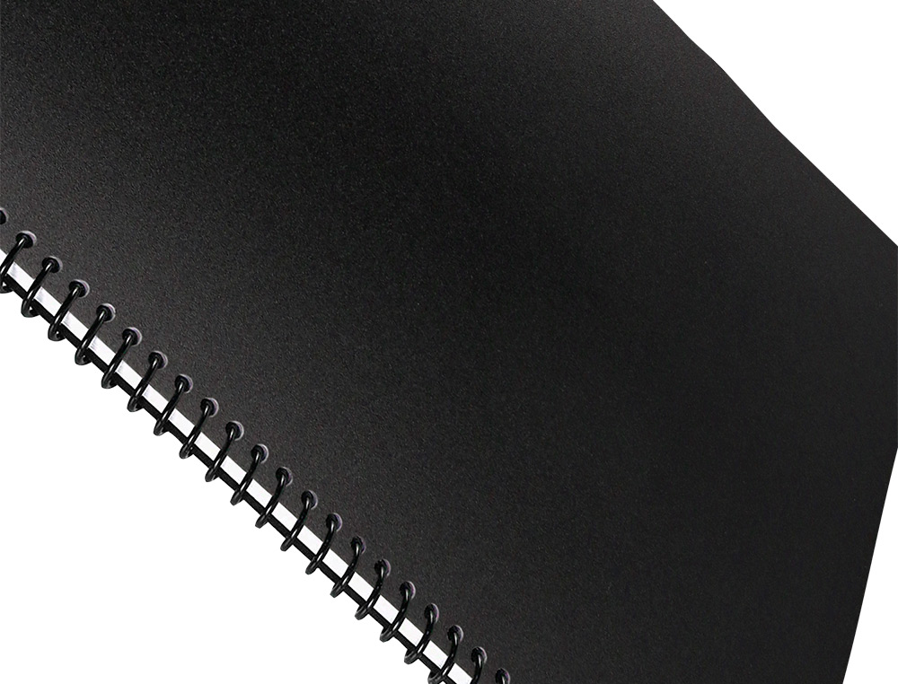 CAPA DE ENCADERNACAO LIDERPAPEL POLIPROPILENO DIN A4 0.8 MM PRETA PACK DE 50 UNIDADES