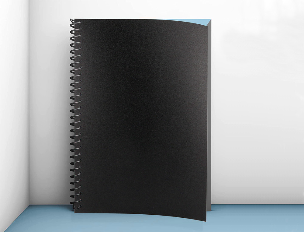 CAPA DE ENCADERNACAO LIDERPAPEL POLIPROPILENO DIN A4 0.8 MM PRETA PACK DE 50 UNIDADES