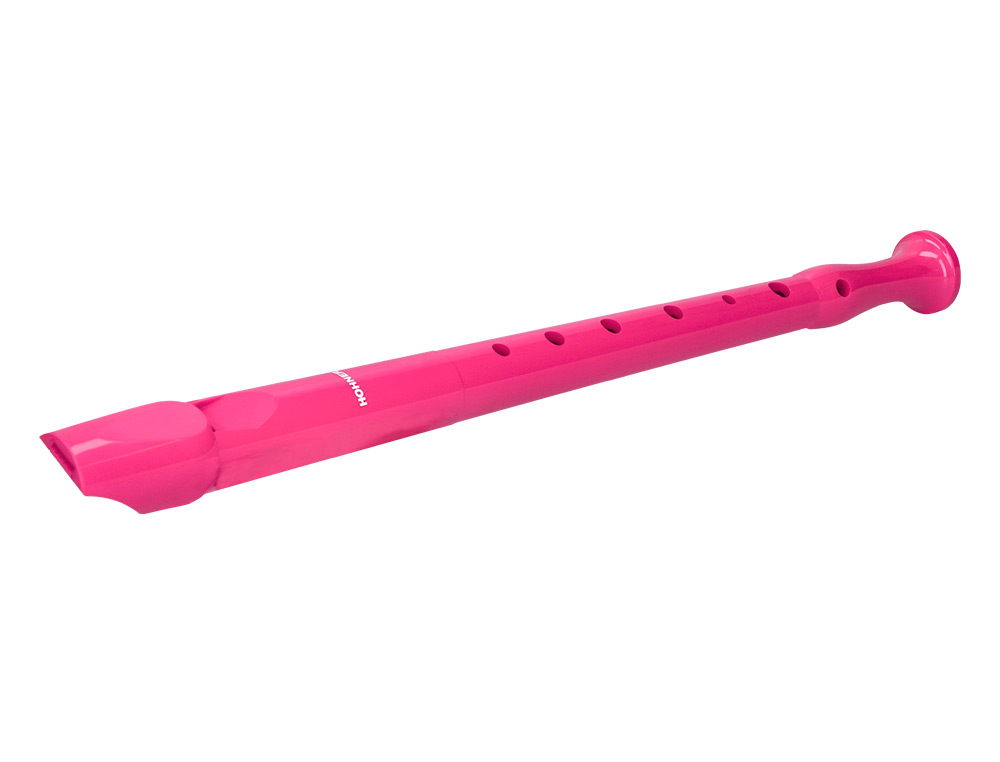 FLAUTA HOHNER 9508 COR ROSA BOLSA VERDE E TRANSPARENTE