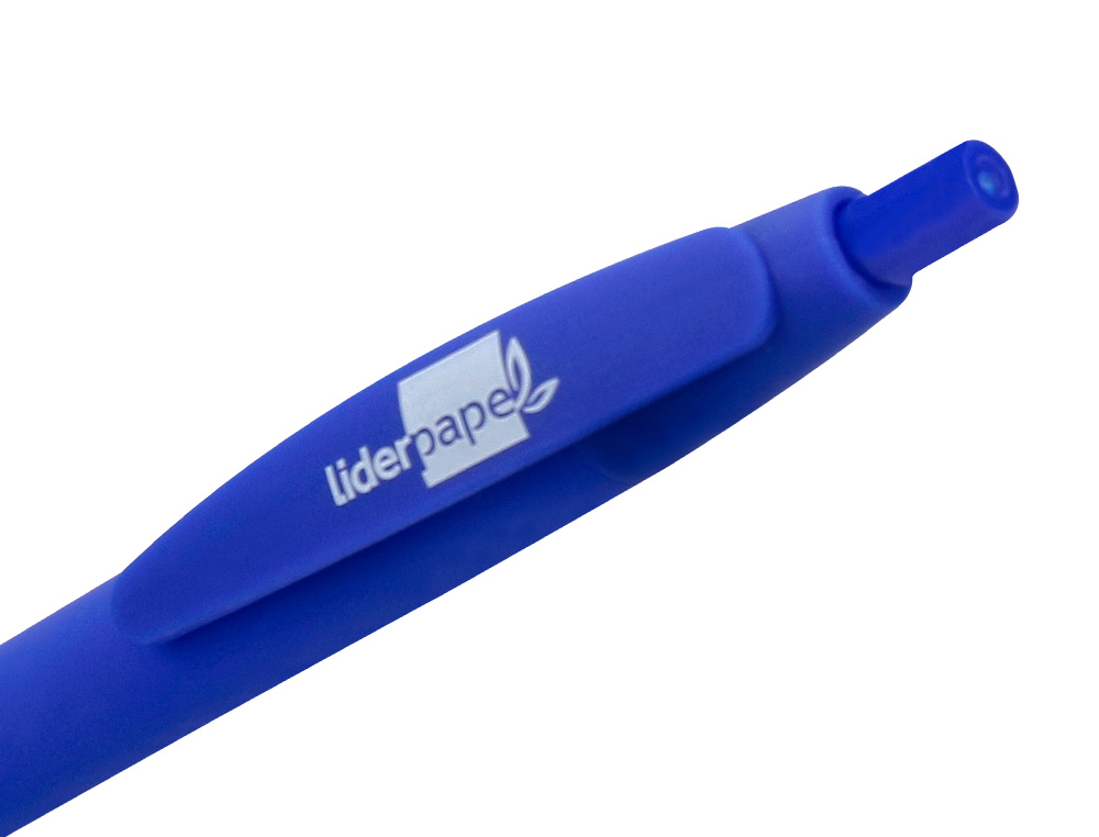 ESFEROGRAFICA LIDERPAPEL GUMMY TOUCH RETRATIL 1,0 MM TINTA AZUL