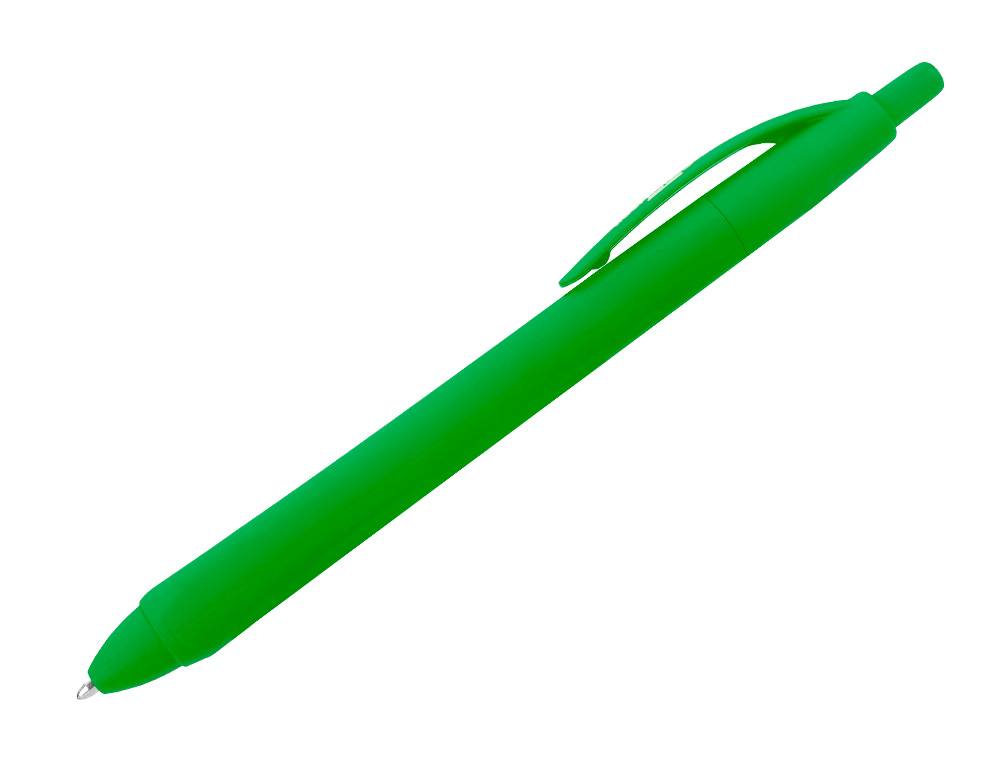 ESFEROGRAFICA LIDERPAPEL GUMMY TOUCH RETRATIL 1,0 MM TINTA VERDE