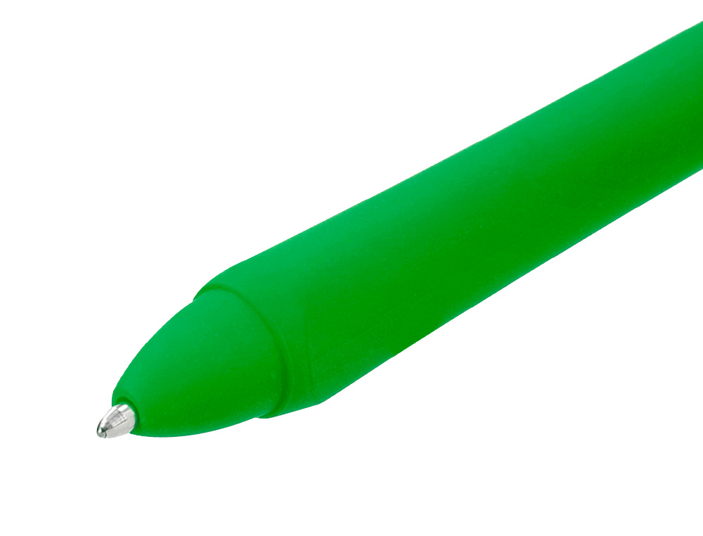 ESFEROGRAFICA LIDERPAPEL GUMMY TOUCH RETRATIL 1,0 MM TINTA VERDE