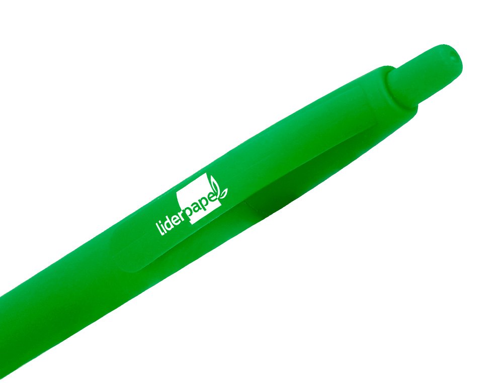 ESFEROGRAFICA LIDERPAPEL GUMMY TOUCH RETRATIL 1,0 MM TINTA VERDE
