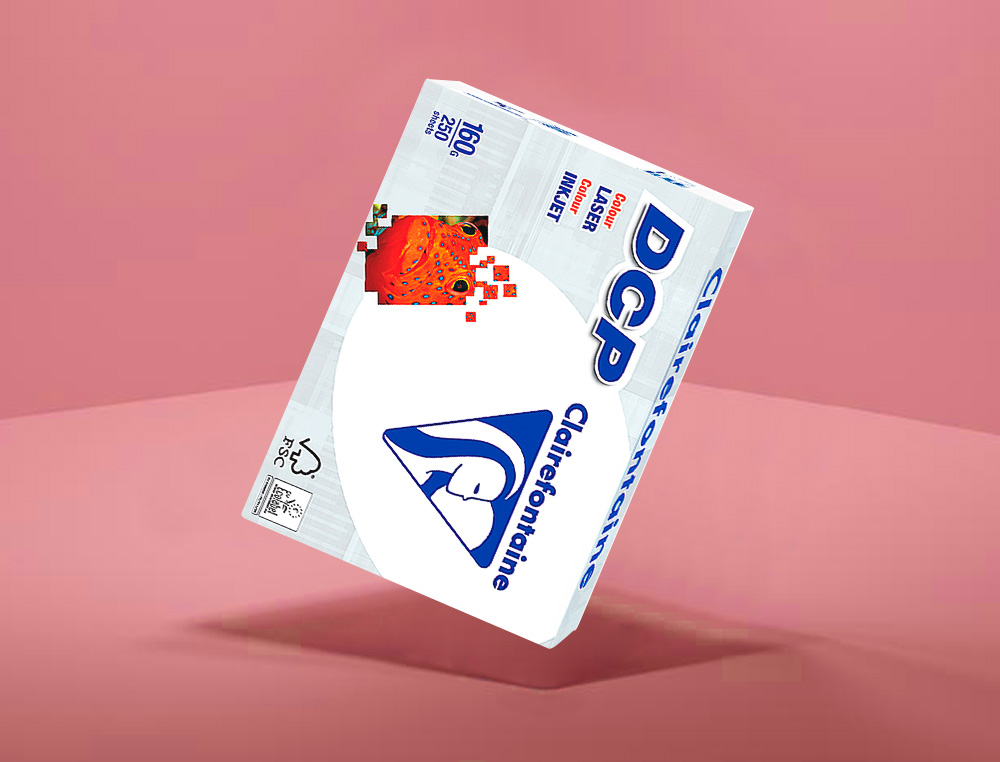PAPEL FOTOCOPIA CLAIREFONTAINE DIN A3 160 GR EMBALAGEM DE 250 FOLHAS