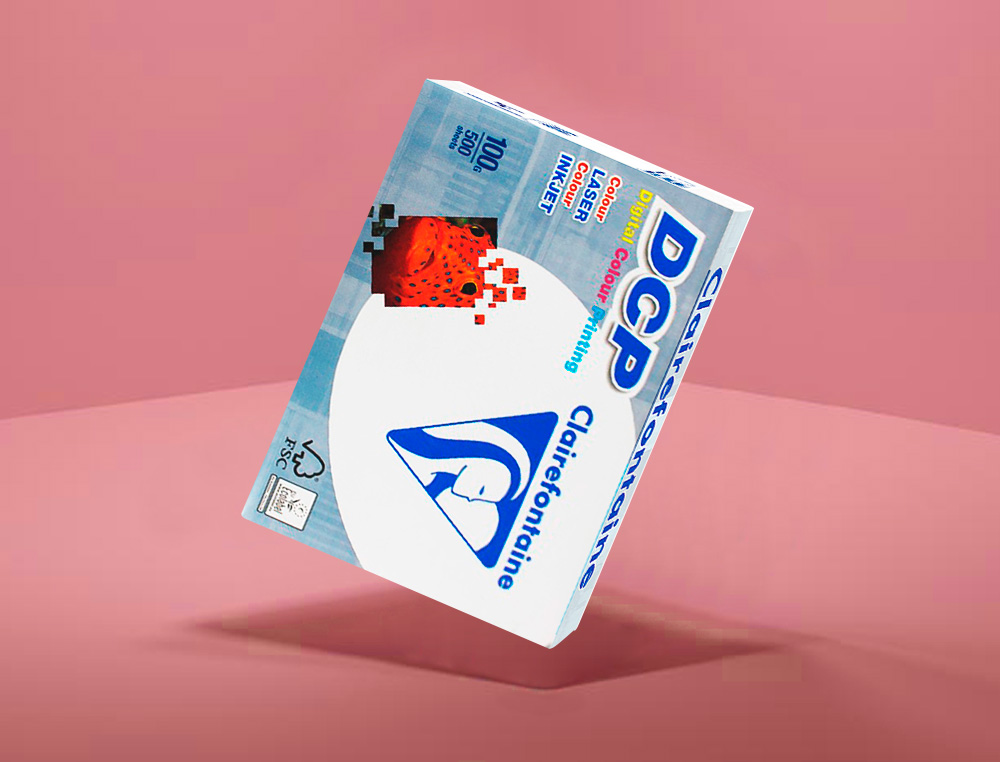 PAPEL FOTOCOPIA CLAIREFONTAINE DIN A4 100 GR EMBALAGEM DE 500 FOLHAS