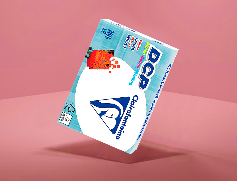 PAPEL FOTOCOPIA CLAIREFONTAINE DIN A4 250 GR EMBALAGEM DE 125 FOLHAS