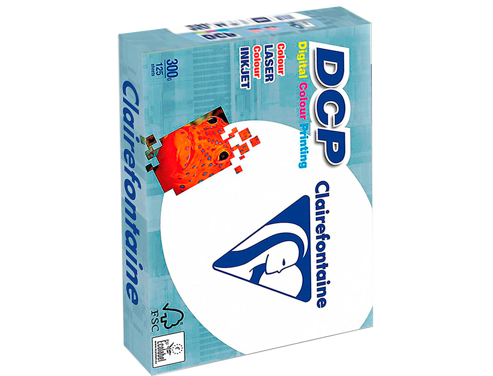 PAPEL FOTOCOPIA CLAIREFONTAINE DIN A4 300 GR EMBALAGEM DE 125 FOLHAS