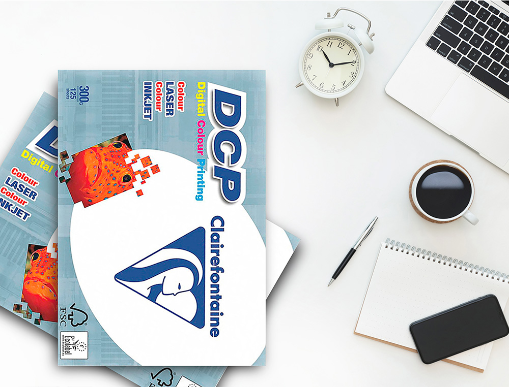 PAPEL FOTOCOPIA CLAIREFONTAINE DIN A4 300 GR EMBALAGEM DE 125 FOLHAS