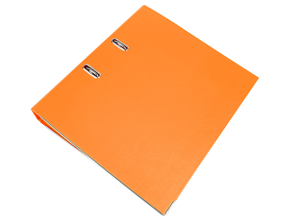 PASTA DE ARQUIVO DE ALAVANCA LIDERPAPEL DOCUMENTA PVC DIN A4 LOMBADA 52 MM LARANJA