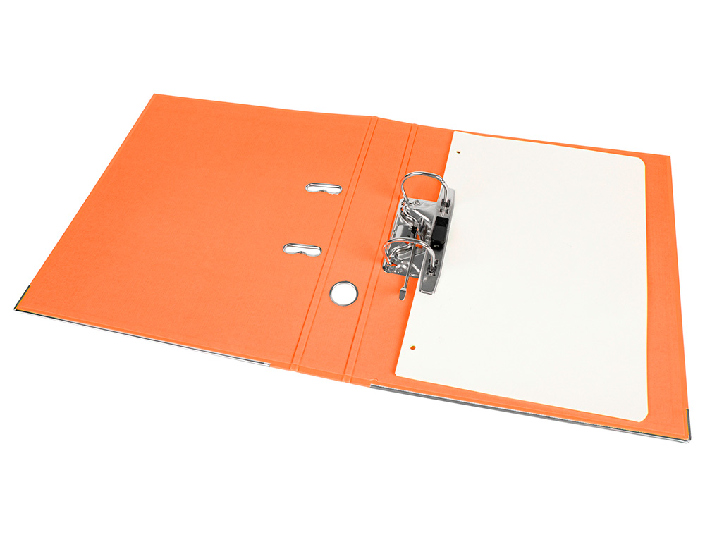 PASTA DE ARQUIVO DE ALAVANCA LIDERPAPEL DOCUMENTA PVC DIN A4 LOMBADA 52 MM LARANJA
