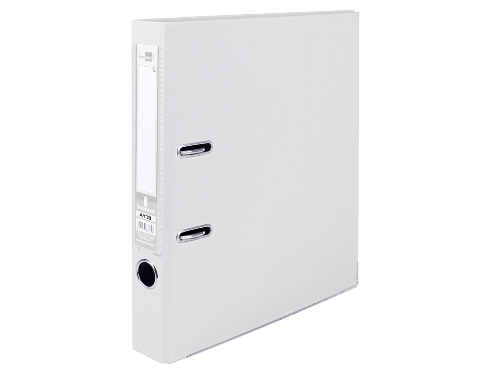 PASTA DE ARQUIVO DE ALAVANCA LIDERPAPEL DOCUMENTA PVC DIN A4 LOMBADA 52MM BRANCO