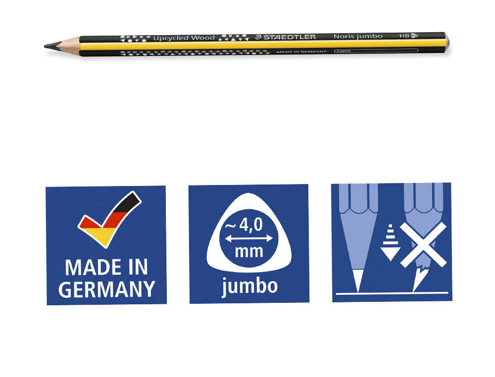 LAPIS DE GRAFITE STAEDTLER TRIPLUS JUMBO HB
