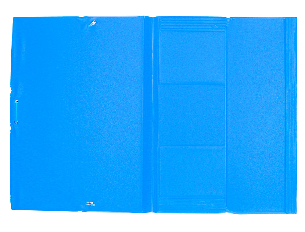 PASTA DE ELASTICOS LIDERPAPEL PLASTICO FOLIO ABA COR CELESTE